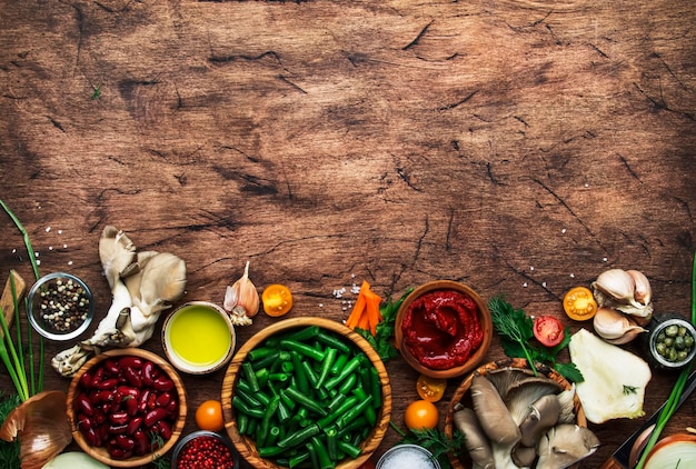 Zestaw przypraw i warzyw